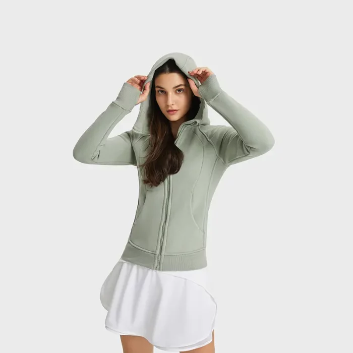Customizable Thickened Hooded Sports Jacket for Cold Weather 4