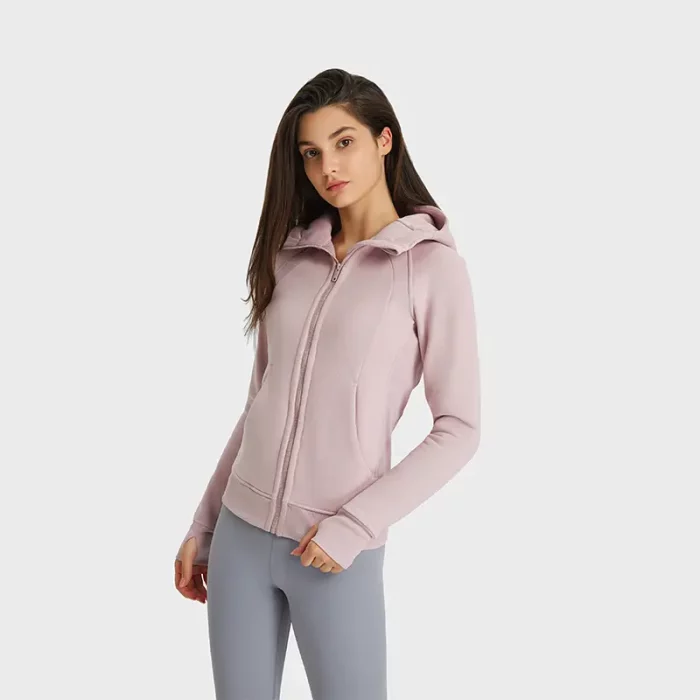 Customizable Thickened Hooded Sports Jacket for Cold Weather 1