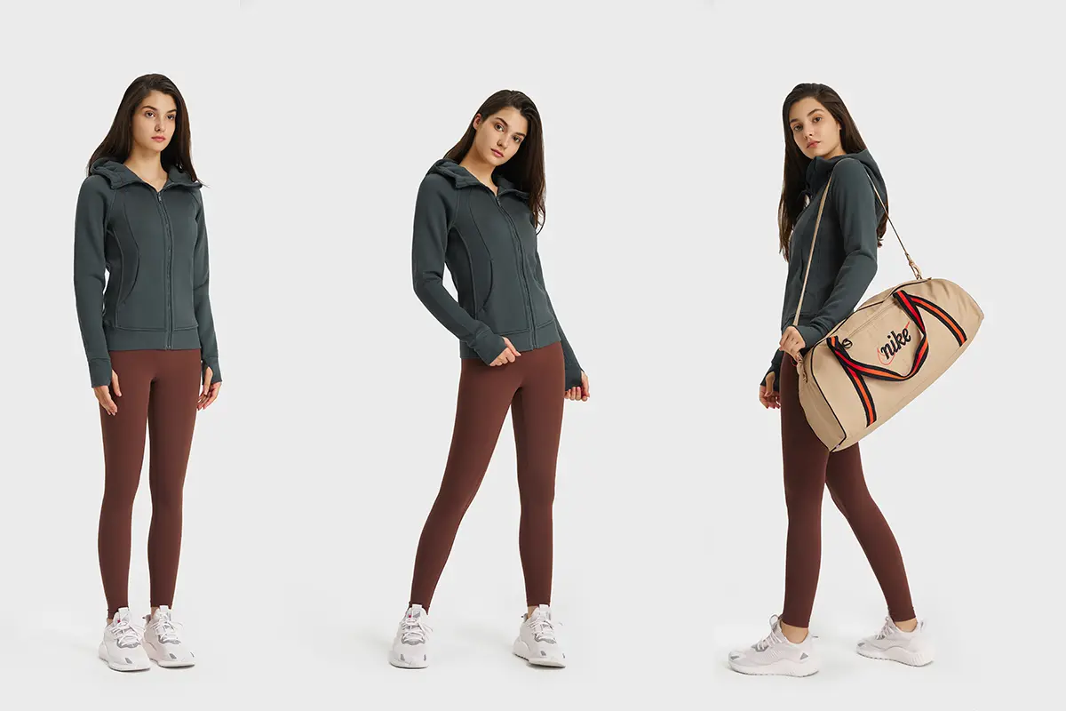 Women Sports Zipper Running Winter warm windproof Jacket with hooded Fitness Gym Training Coat Lady Yoga jogging Jacket-aprilluck (5)