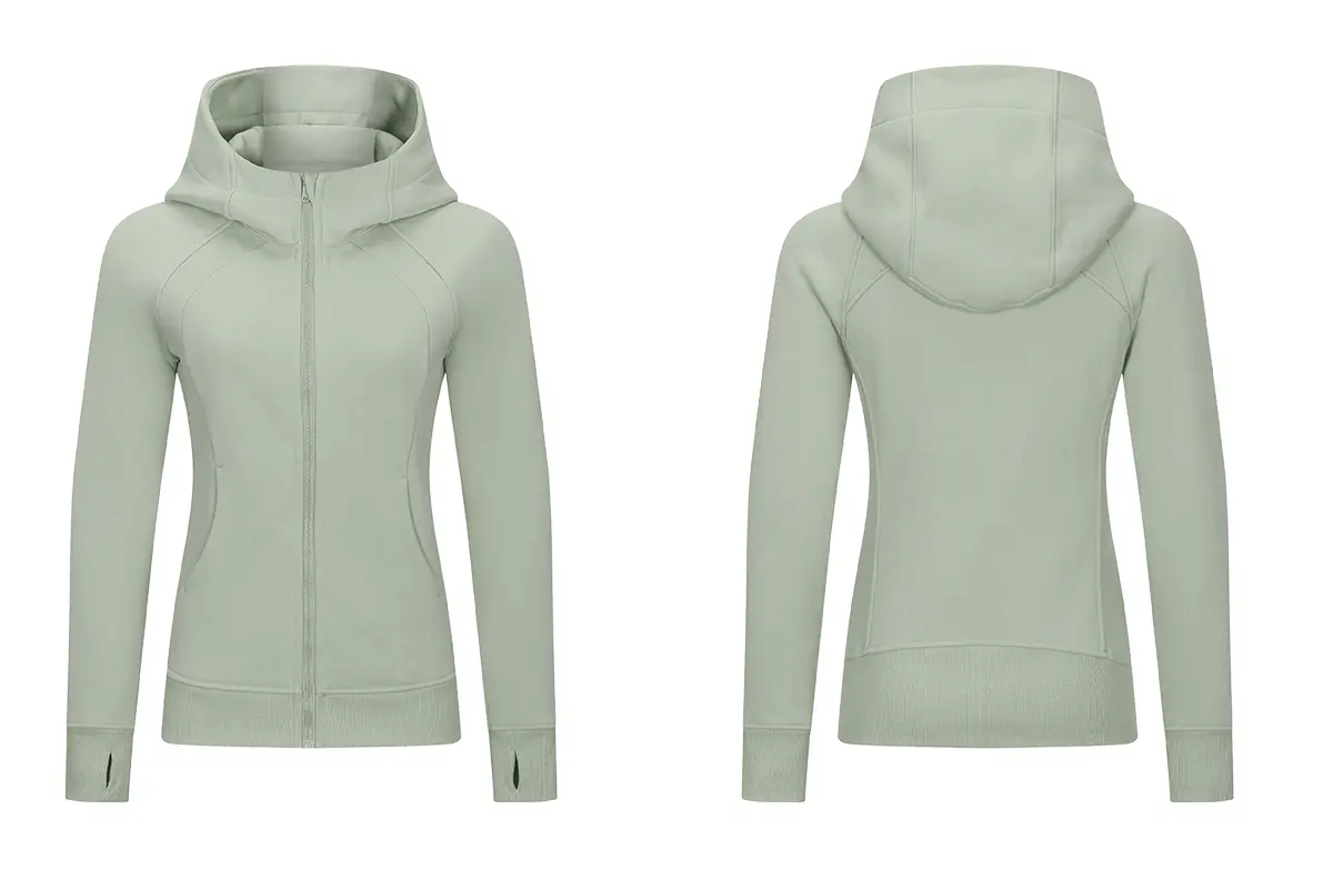 Women Sports Zipper Running Winter warm windproof Jacket with hooded Fitness Gym Training Coat Lady Yoga jogging Jacket-aprilluck (7)