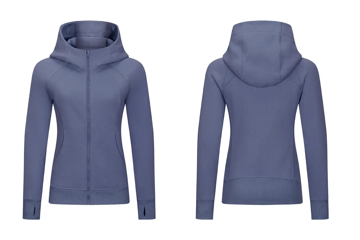 Women Sports Zipper Running Winter warm windproof Jacket with hooded Fitness Gym Training Coat Lady Yoga jogging Jacket-aprilluck (8)