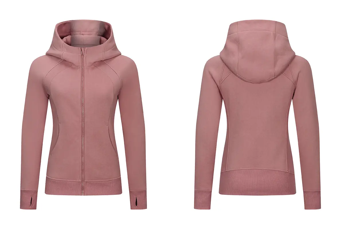 Women Sports Zipper Running Winter warm windproof Jacket with hooded Fitness Gym Training Coat Lady Yoga jogging Jacket-aprilluck (9)