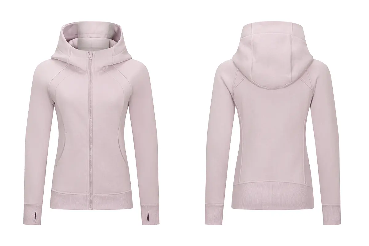 Women Sports Zipper Running Winter warm windproof Jacket with hooded Fitness Gym Training Coat Lady Yoga jogging Jacket-aprilluck (10)