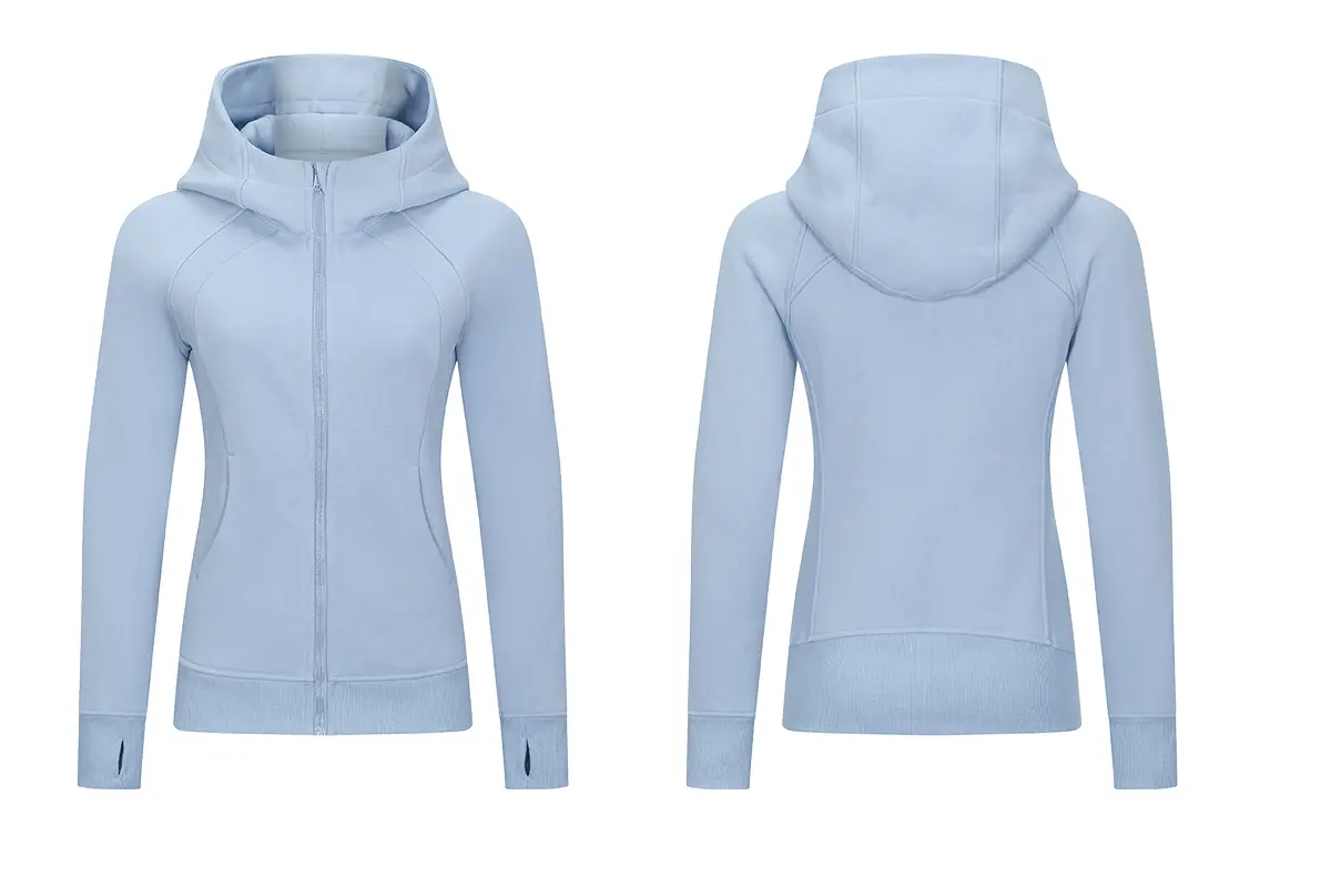 Women Sports Zipper Running Winter warm windproof Jacket with hooded Fitness Gym Training Coat Lady Yoga jogging Jacket-aprilluck (12)