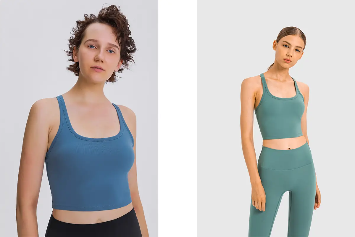 Comfortable and Breathable Yoga Tank Top with Built-In Bra 8