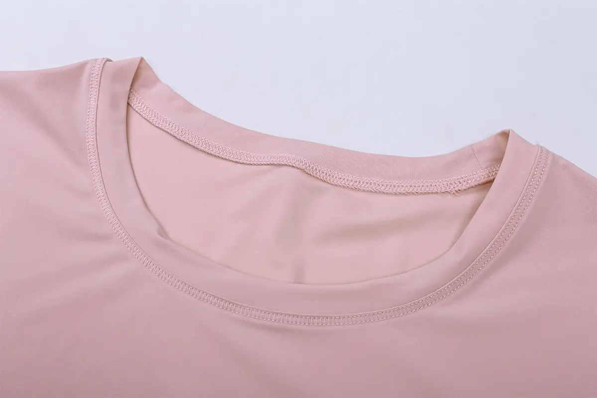Aprilluck-Wholesale Gym Wear Seamless Crop Top Midriff -t -shirt (6)