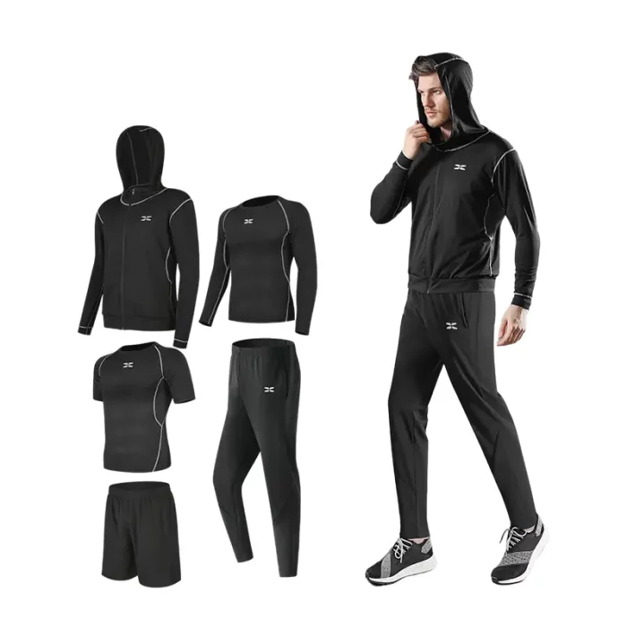 High-quality 5-Piece Men's Gym Set for Total Performance 2
