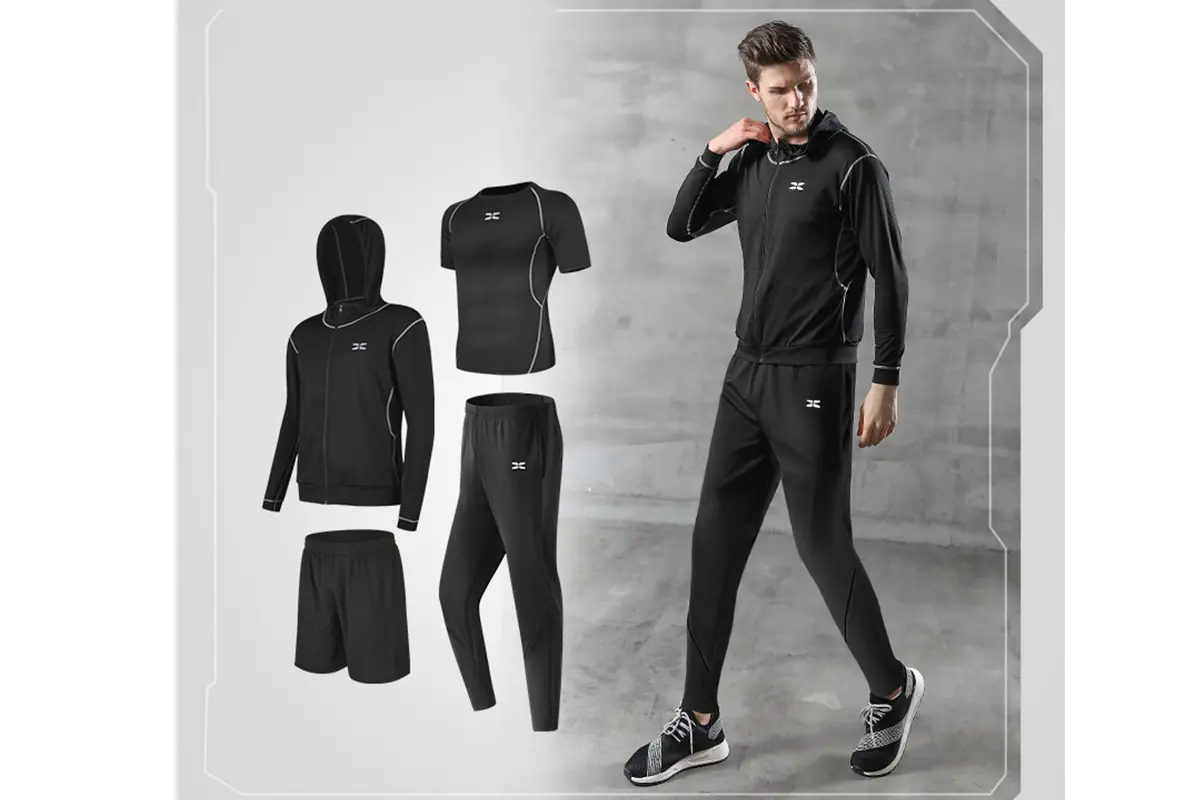 Tight Gym Sportswear Fitness Wear Sport Wholesale Men Running Fitness Clothing Workout Training Tracksuit (1)