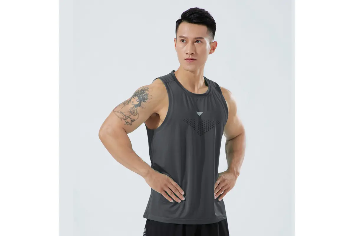 Premium Men's Athletic Sleeveless Vest - Customizable 6