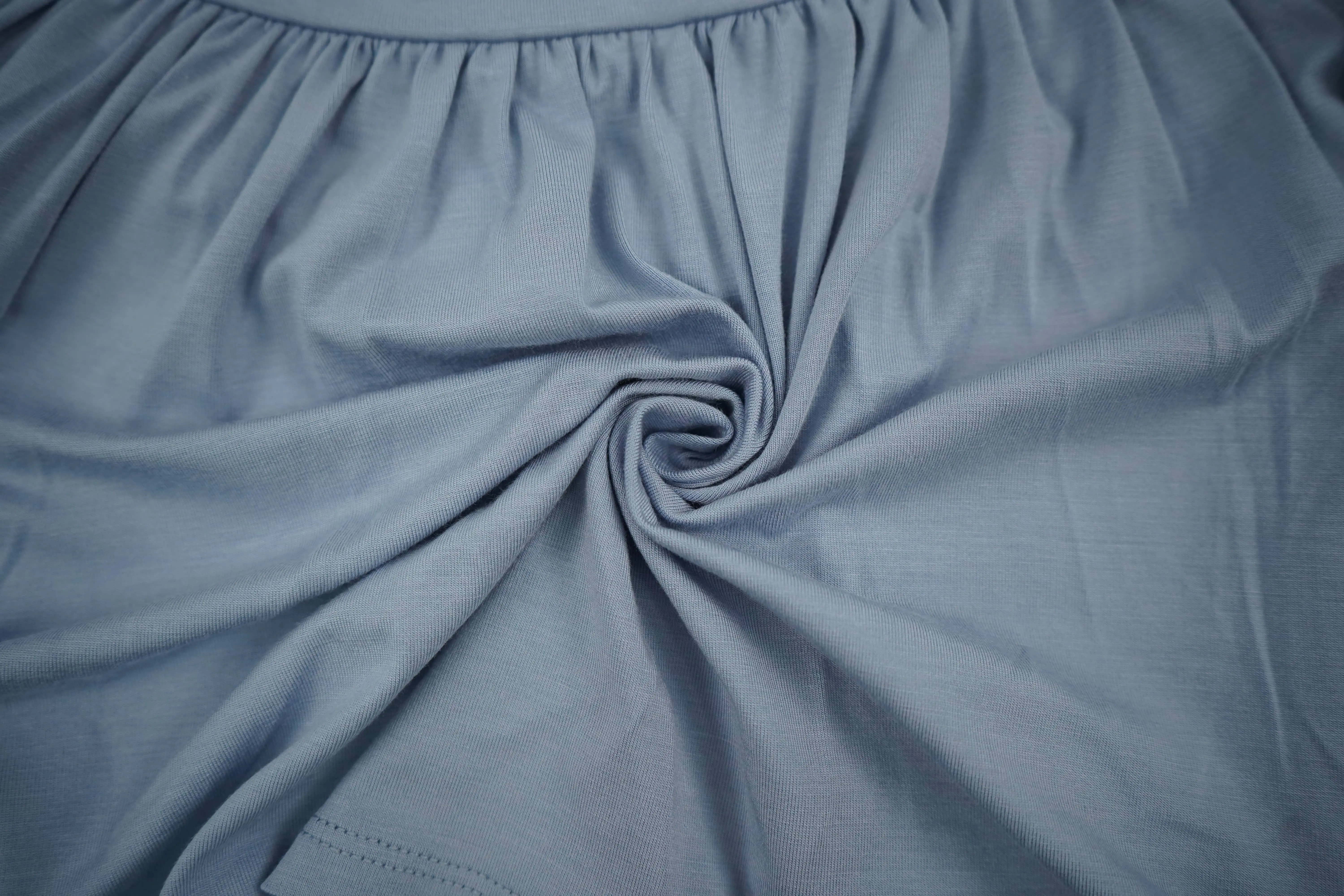  Women's High Waist Drawstring Sports Skirt-light blue