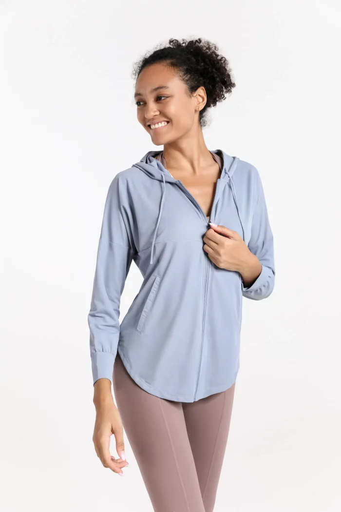 Stay protected and stylish with our Sun Protection Yoga Jacket! (20)