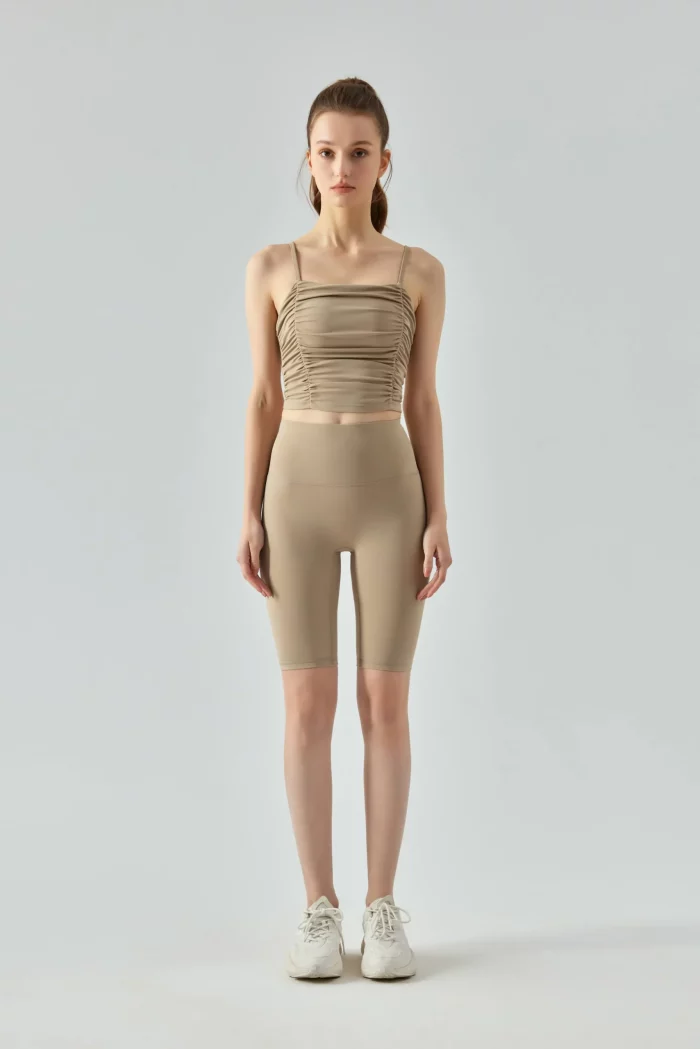 High-Waist Hip Lift Yoga Cropped Pants grey