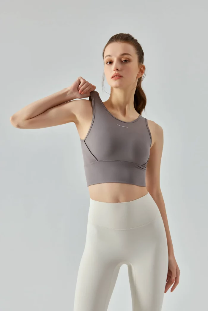 Breathable Sports Yoga Vest with Detachable Chest Pad