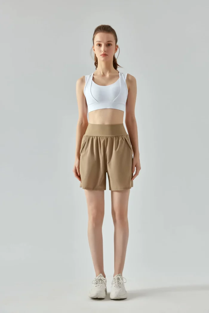 High-Rise Tummy Control Sports Shorts-Aprilluck