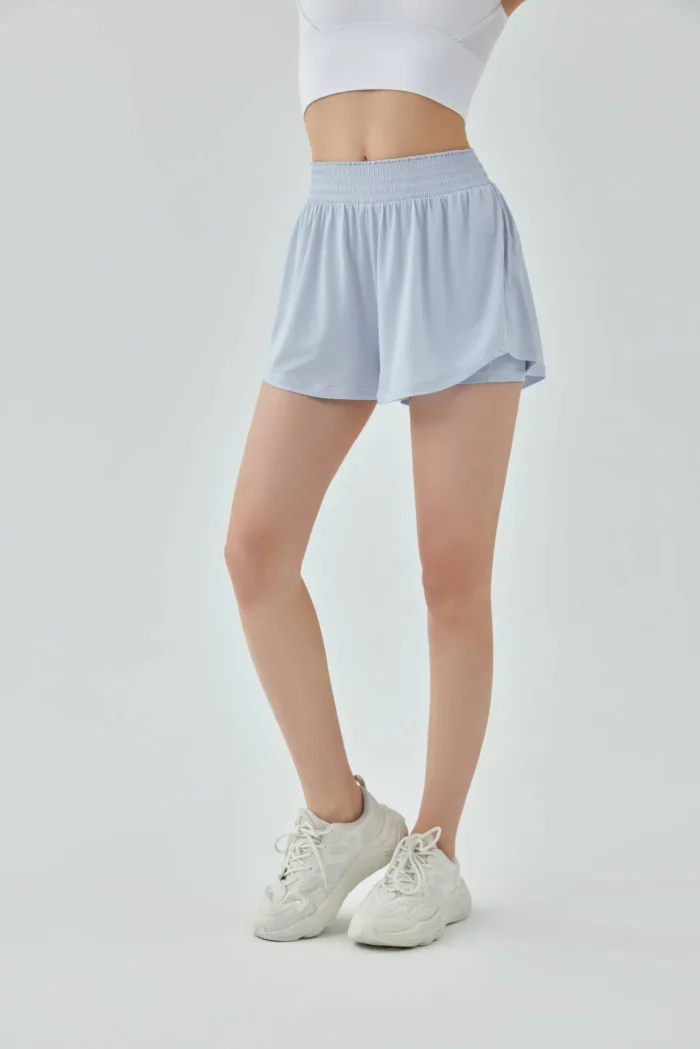 Chic Summer Sports Skirt with Anti-Slip Feature - activewear & Tennis Wear-light blue