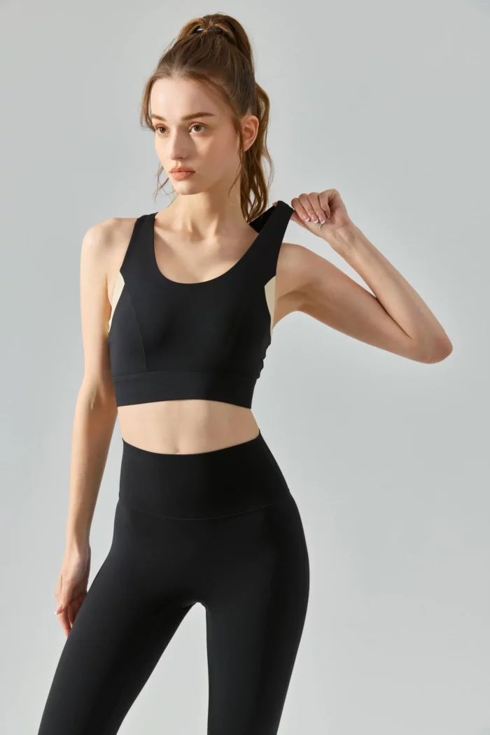 Harmony - High-Intensity One-Piece Padded Sports Bra-black