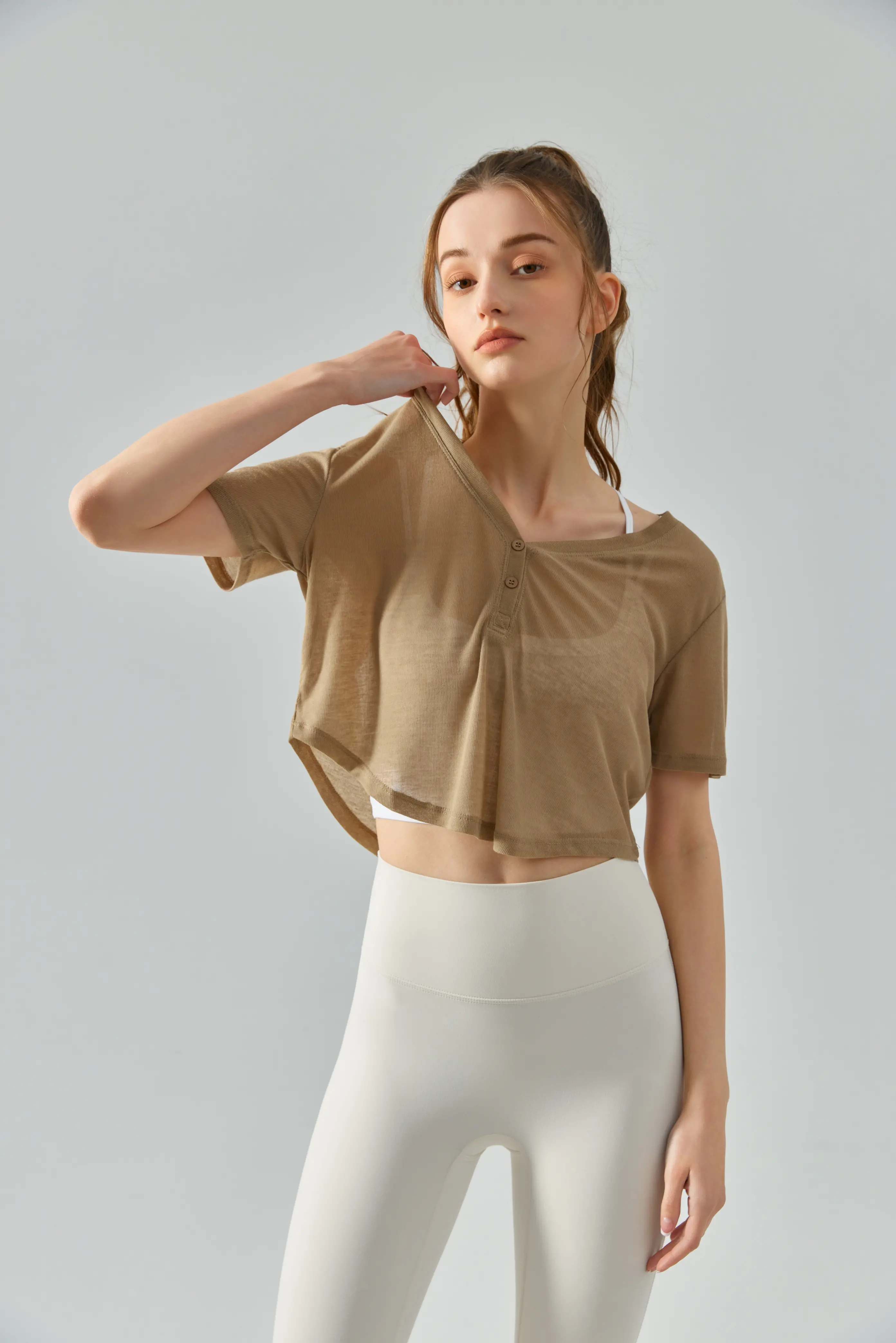 Customizable Slim-Fit T-Shirt - Ideal for Fitness & Yoga Practices