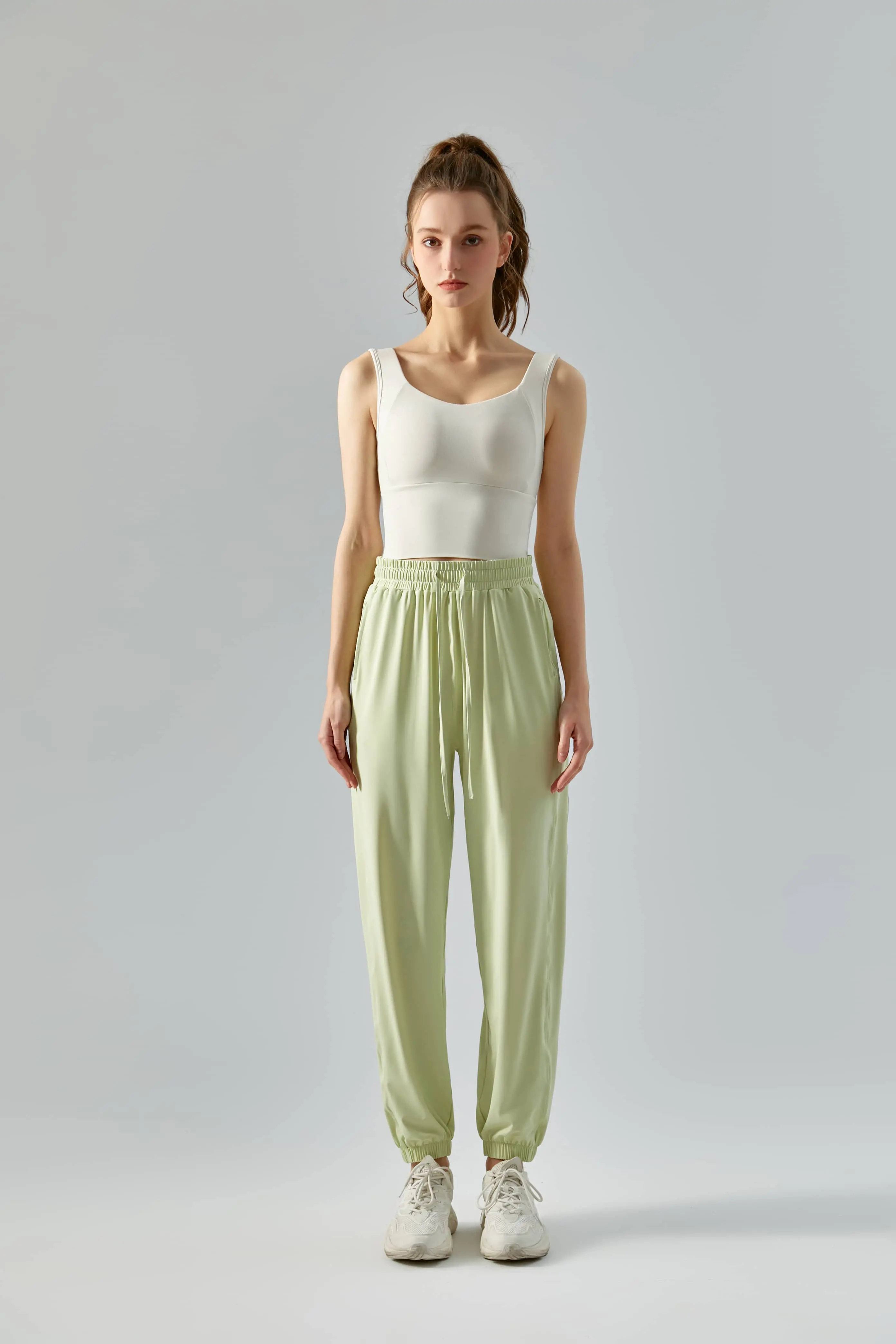 Wholesale Cooling Sun-Protective Long Pants for Women - Thin, Quick-Dry, Wide-Legged Fitness Pants