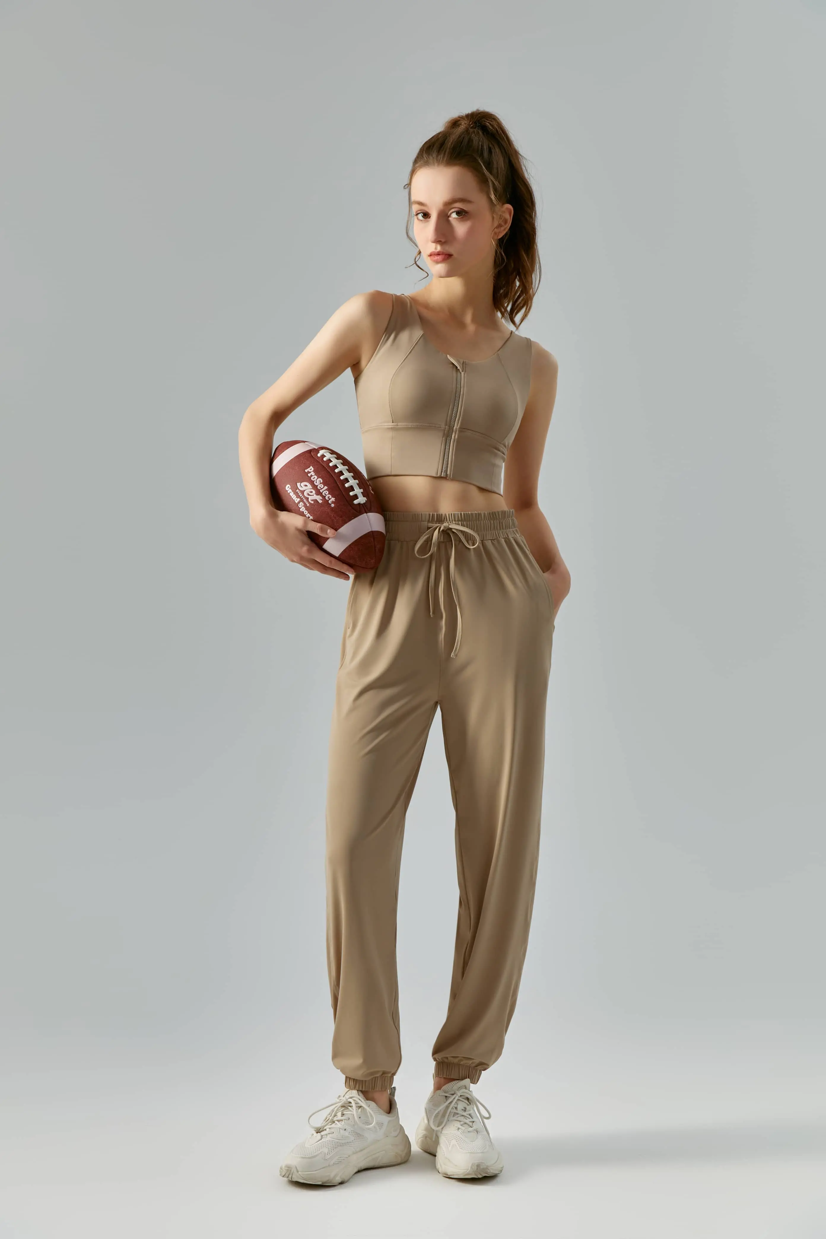 Wholesale Cooling Sun-Protective Long Pants for Women - Thin, Quick-Dry, Wide-Legged Fitness Pants