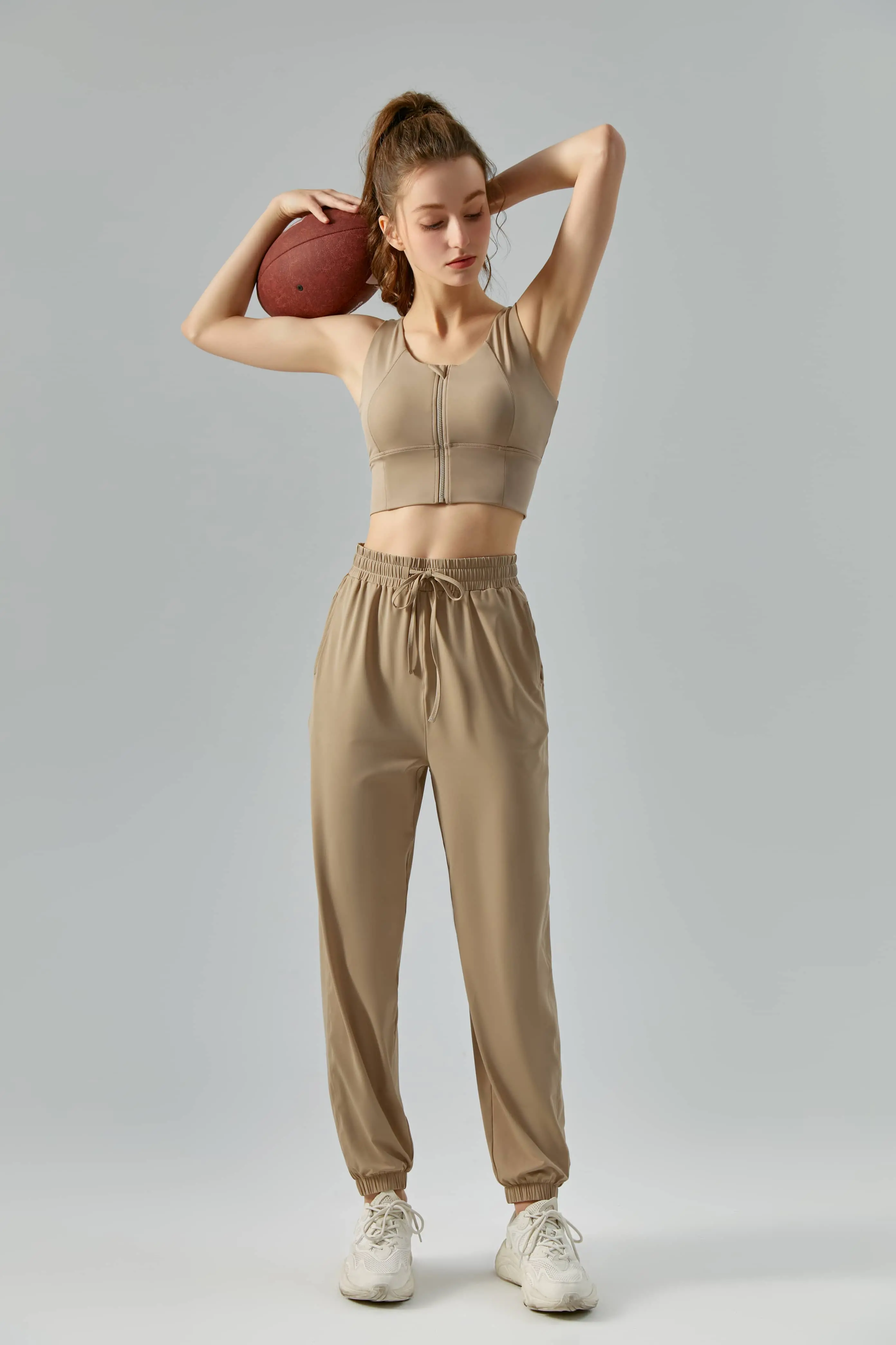 Wholesale Cooling Sun-Protective Long Pants for Women - Thin, Quick-Dry, Wide-Legged Fitness Pants
