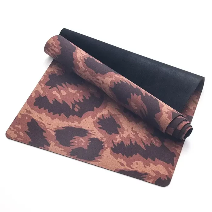 Wholesale Color-printed Cork Rubber Yoga Mat