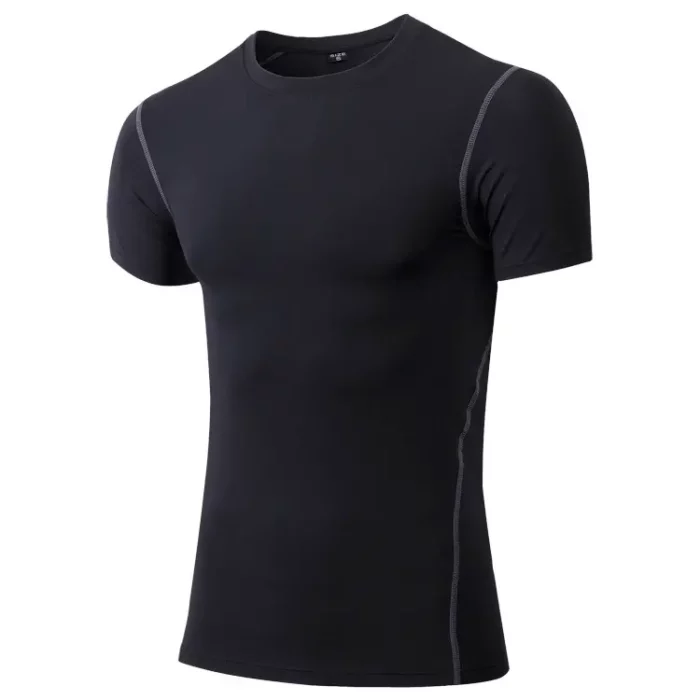 Men's Tight-Fit Training Activewear: Wholesale Running Short-Sleeve Sportswear | Amazon Elastic Quick-Dry T-shirt Supplier