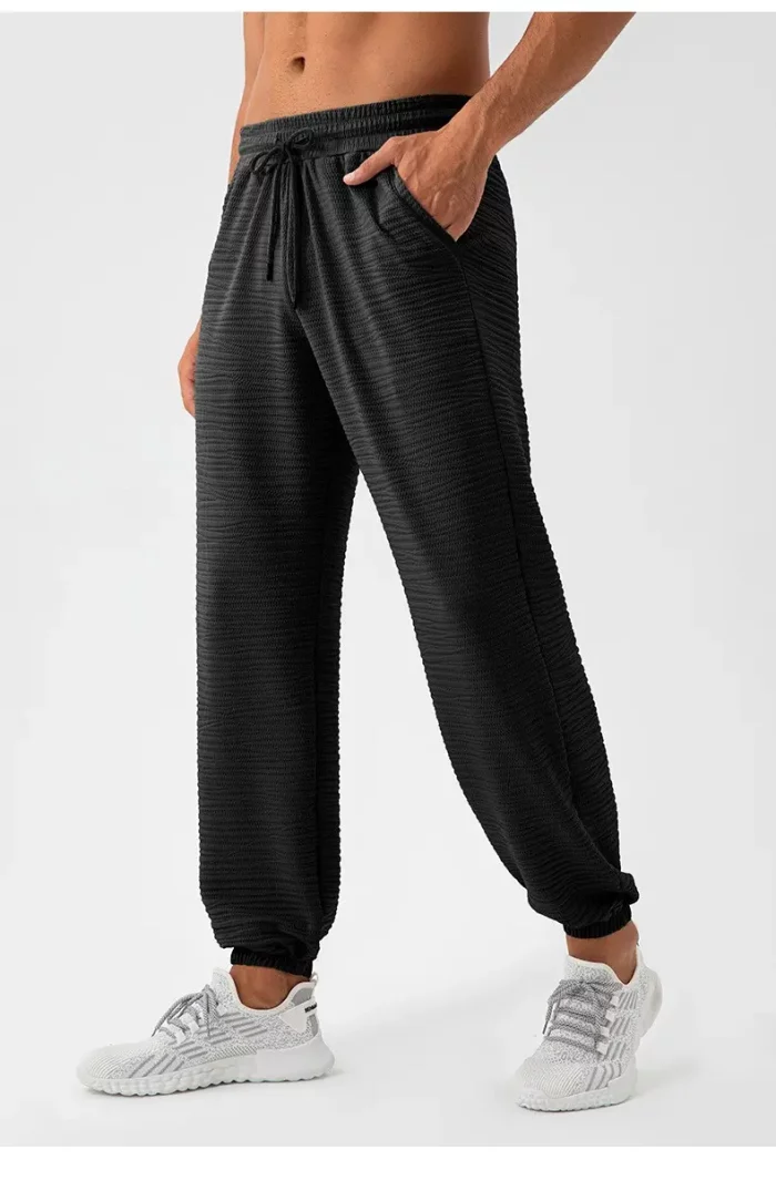 Aprilluck Men's Cool-Touch Nylon Sports Trousers - Wholesale