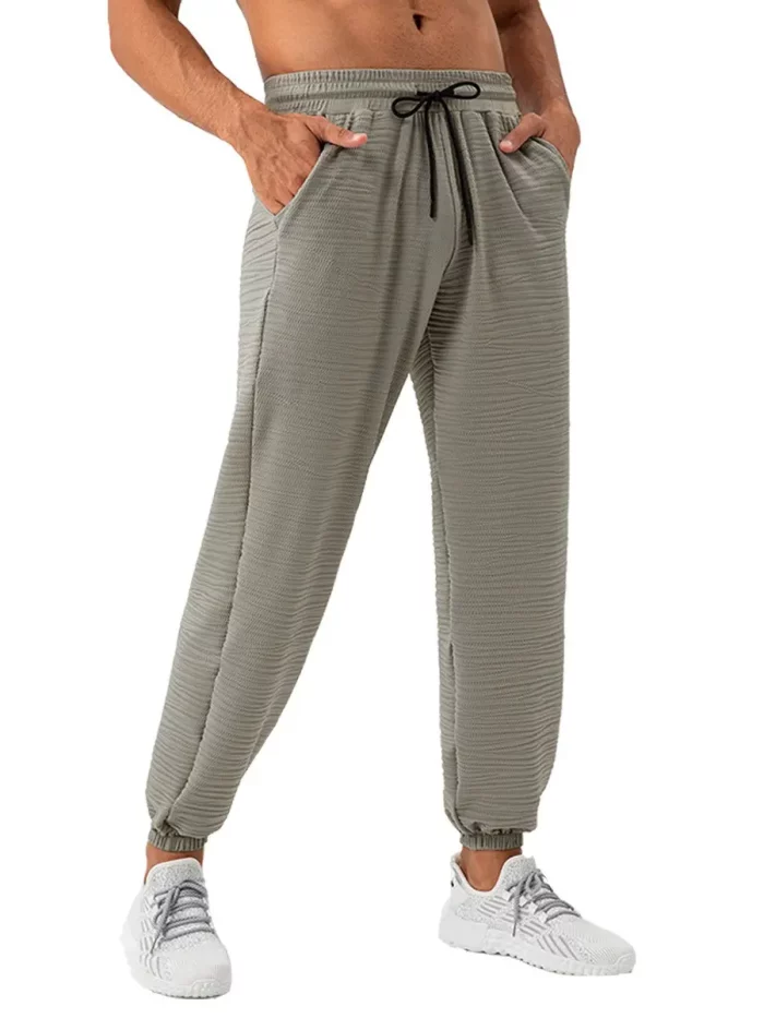 Aprilluck Men's Cool-Touch Nylon Sports Trousers - Wholesale