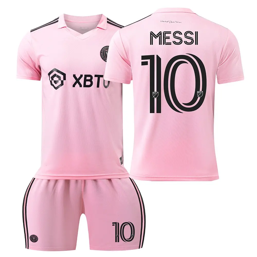 Wholesale Lionel Messi #10 Miami 2023/24 Home and Away Soccer Jerseys