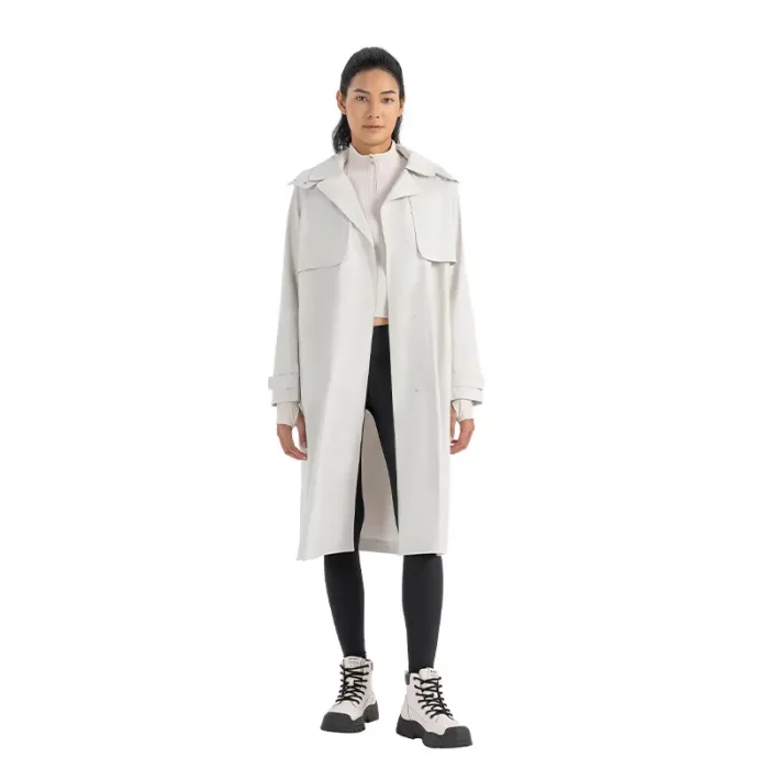 Aprilluck-Windproof Long Trench Coat