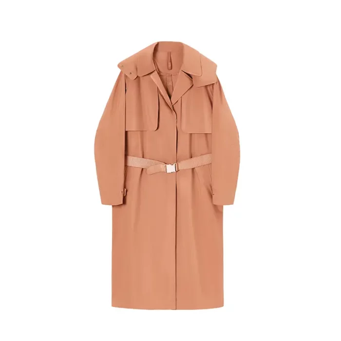 Aprilluck-Windproof Long Trench Coat