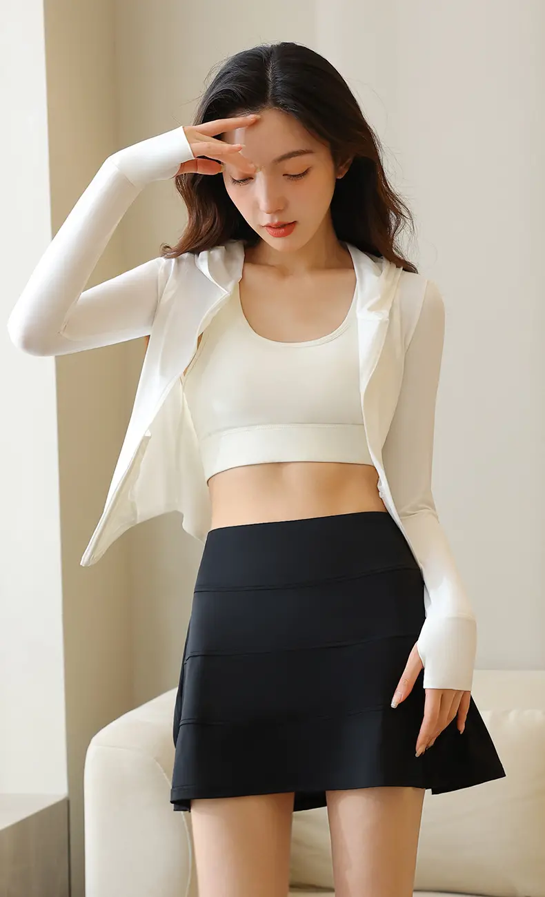 Wholesale Pleated Skirt with Built (1)