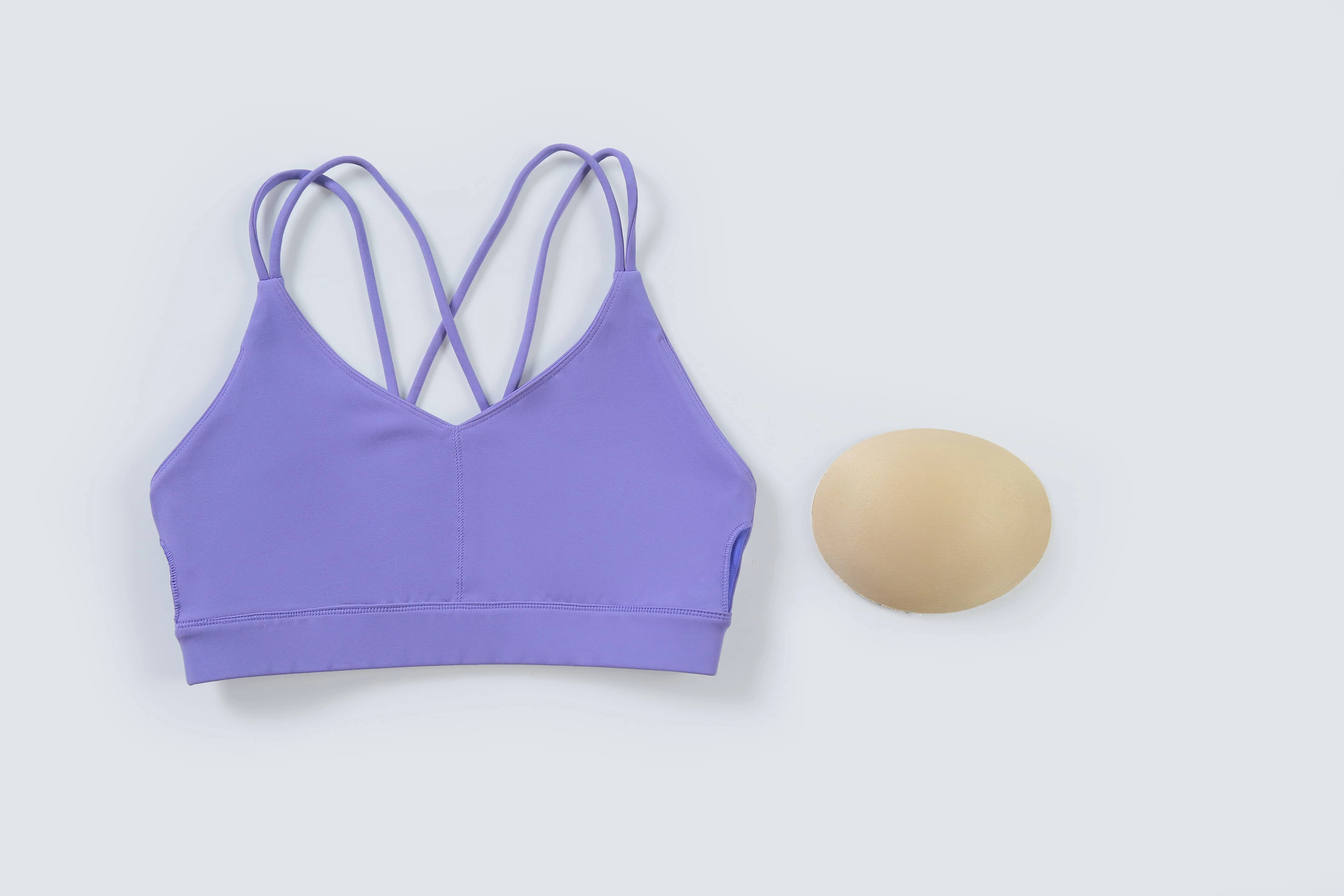 Customizable Cross-Back Sports Bra - Bulk Supply (19)