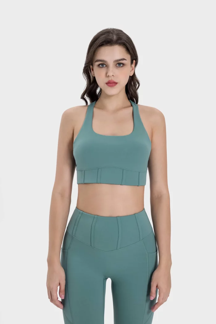 Seamless Nylon 66 Sports Bra for Active Women Evrlue Wholesale (18)