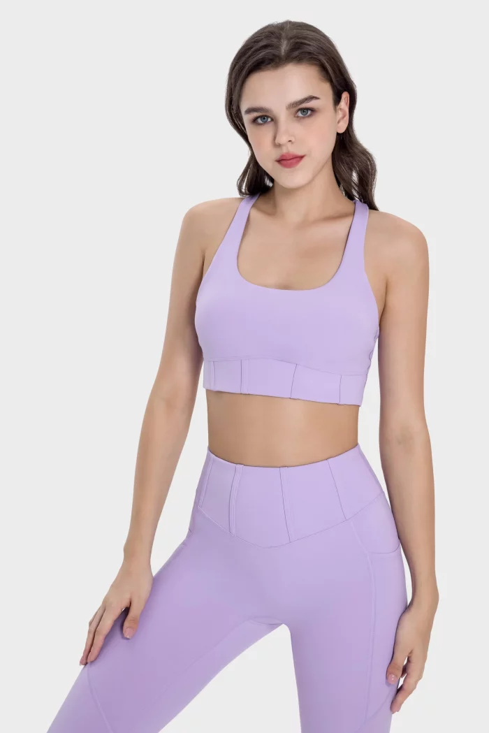 Seamless Nylon 66 Sports Bra for Active Women Evrlue Wholesale (31)
