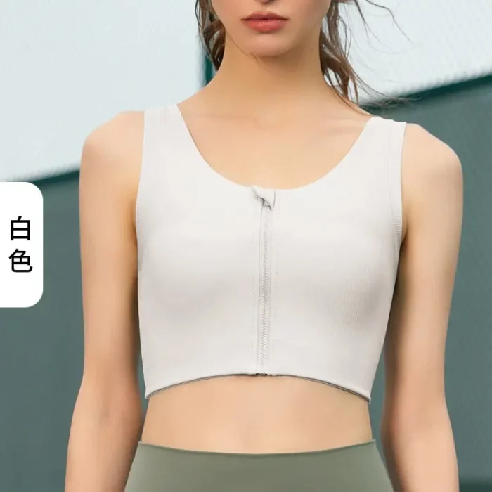 New Arrival High-Impact Zippered Seamless Sports Bra for Yoga & Fitness – French Rib Series (Bulk Order Inquiry)