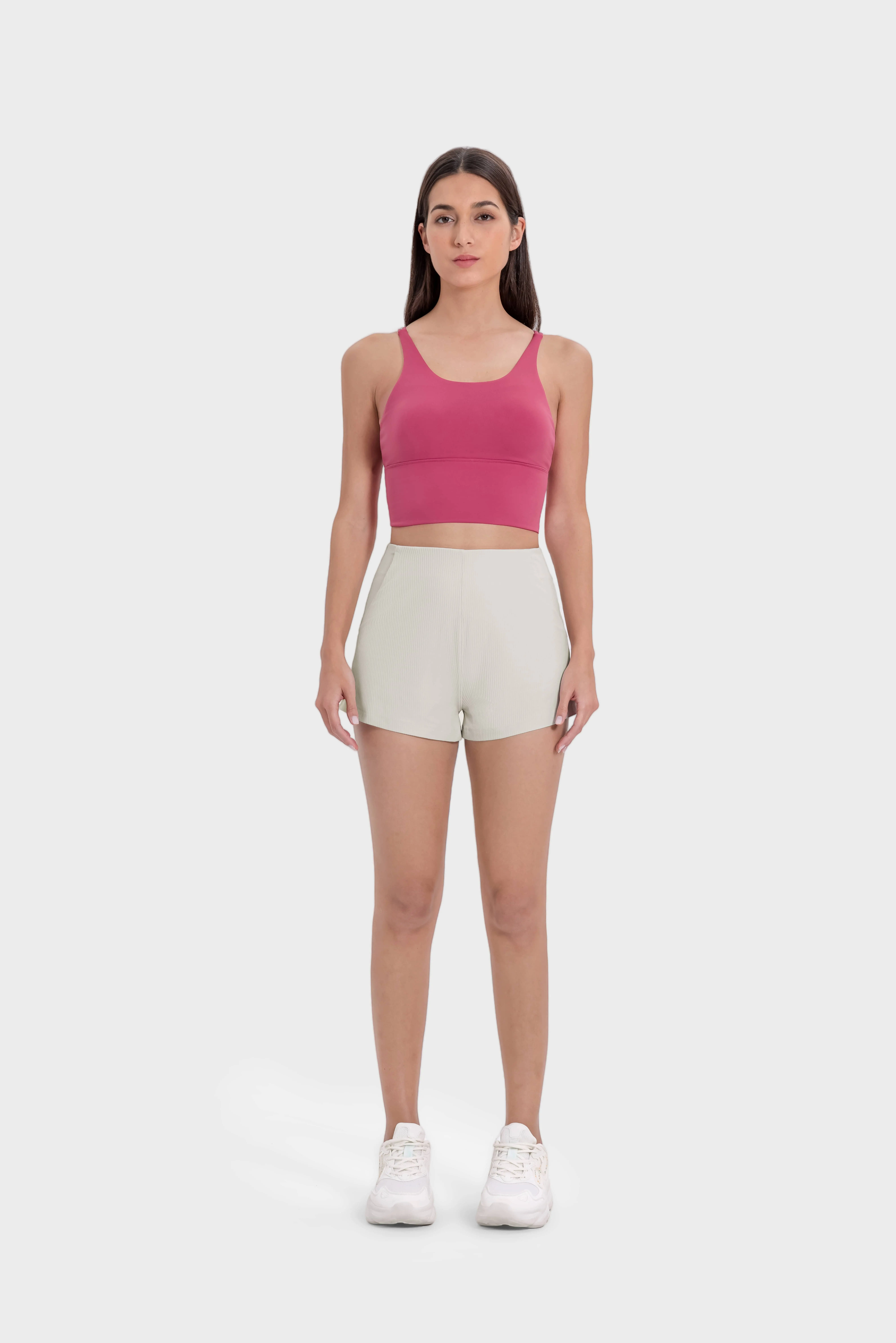 Professional Grade High-Waist Yoga Shorts for Wholesale & Custom Orders (43)
