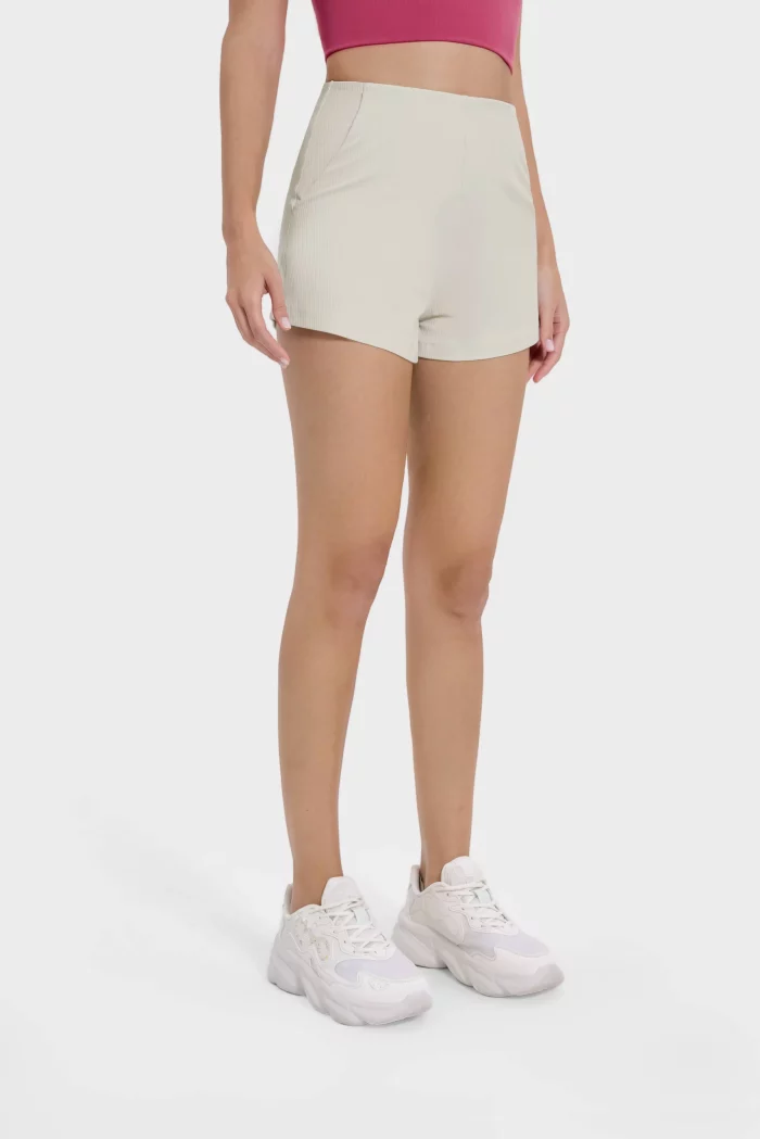 Professional Grade High Waist Yoga Shorts for Wholesale & Custom Orders (49)