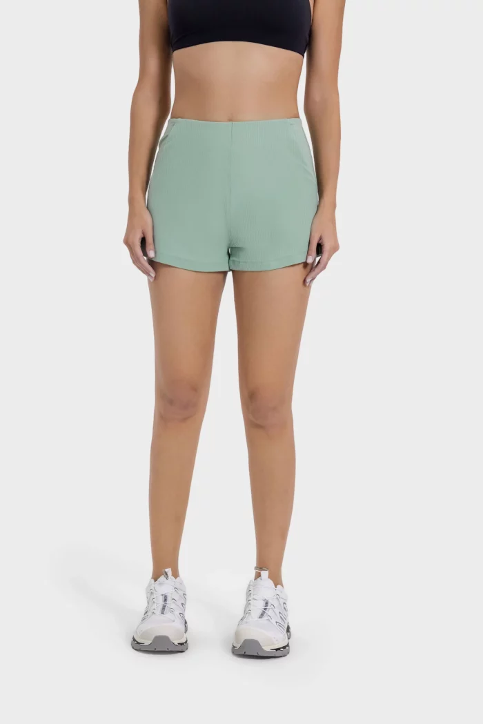 Professional Grade High Waist Yoga Shorts for Wholesale & Custom Orders (53)