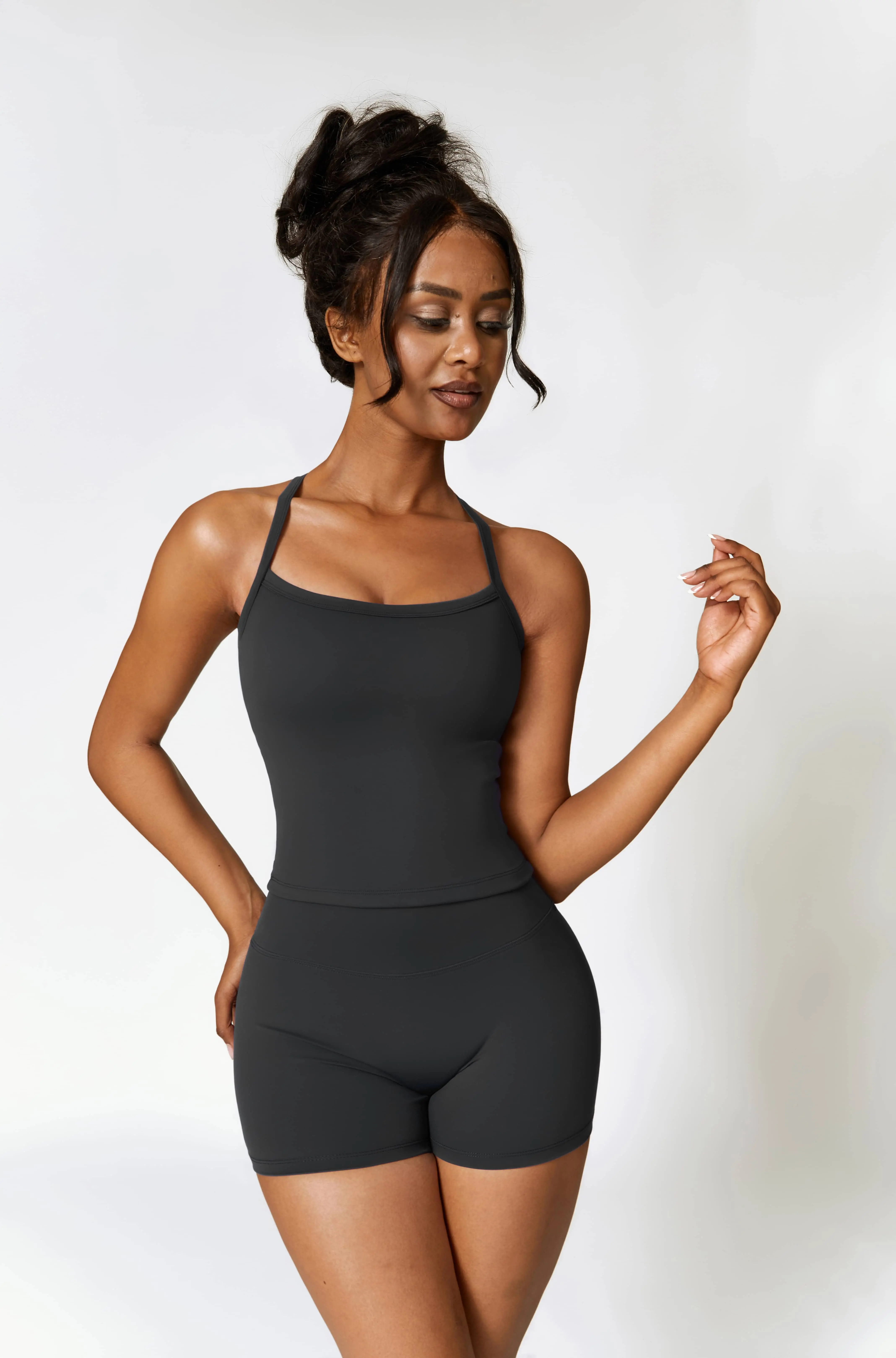 Bulk Customizable Yoga Jumpsuits for Business Wholesale Fitness Wear Suppliers (227)